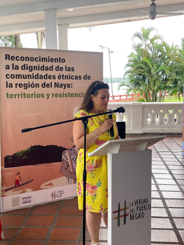 Juliette De Rivero participa en  Encuentro de Reconocimiento a la Dignidad de las Comunidades Étnicas del Río Naya, en Buenaventura